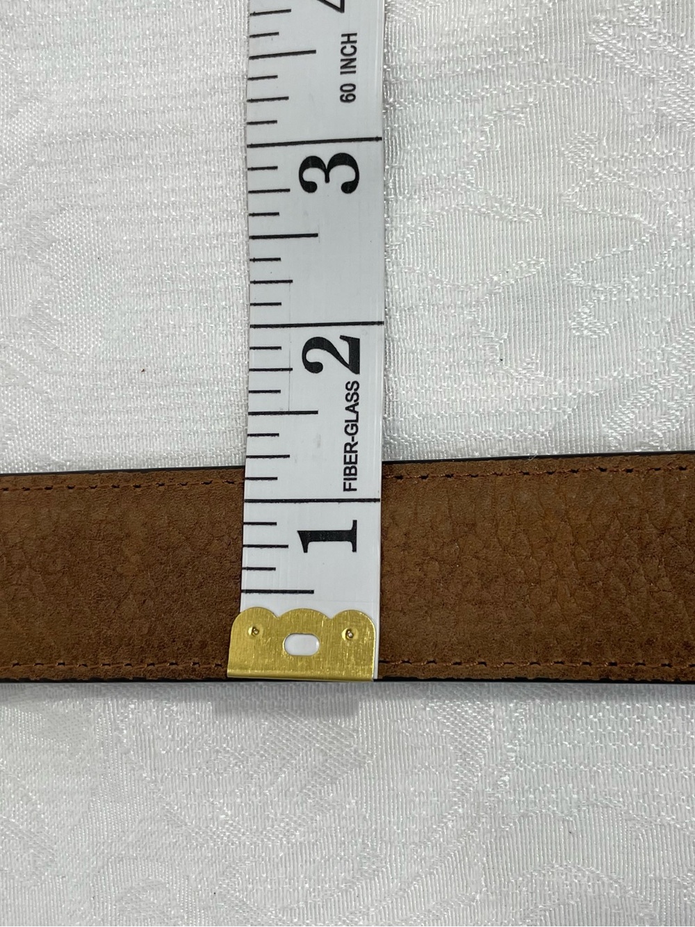 Ariat Brown Leather Western Belt with Silver and Gold Oval Buckle - Picture 14 of 14